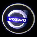 Подсветка в двери с логотипом Volvo