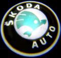 Подсветка в двери с логотипом Skoda